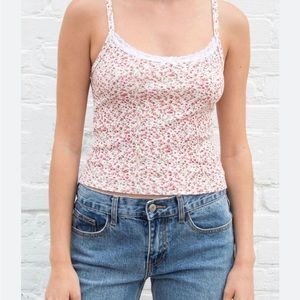 RARE BRANDY SKYLAR FLORAL LACE TANK